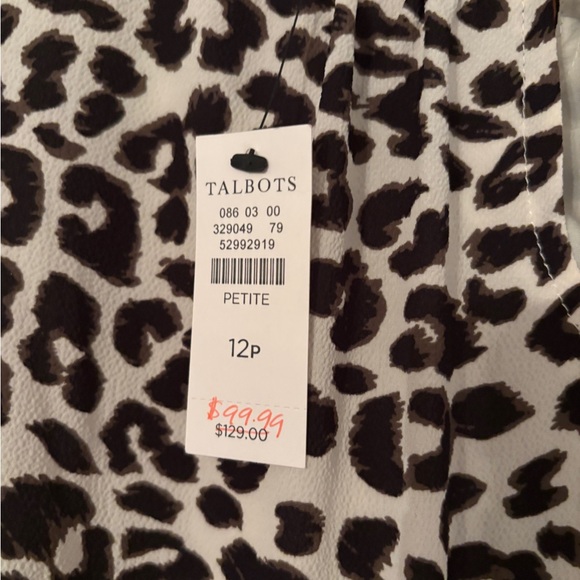LAST CALL!! FINAL PRICE!! $10 NWT Talbot’s  12P sleeveless animal print dress. - Picture 3 of 7